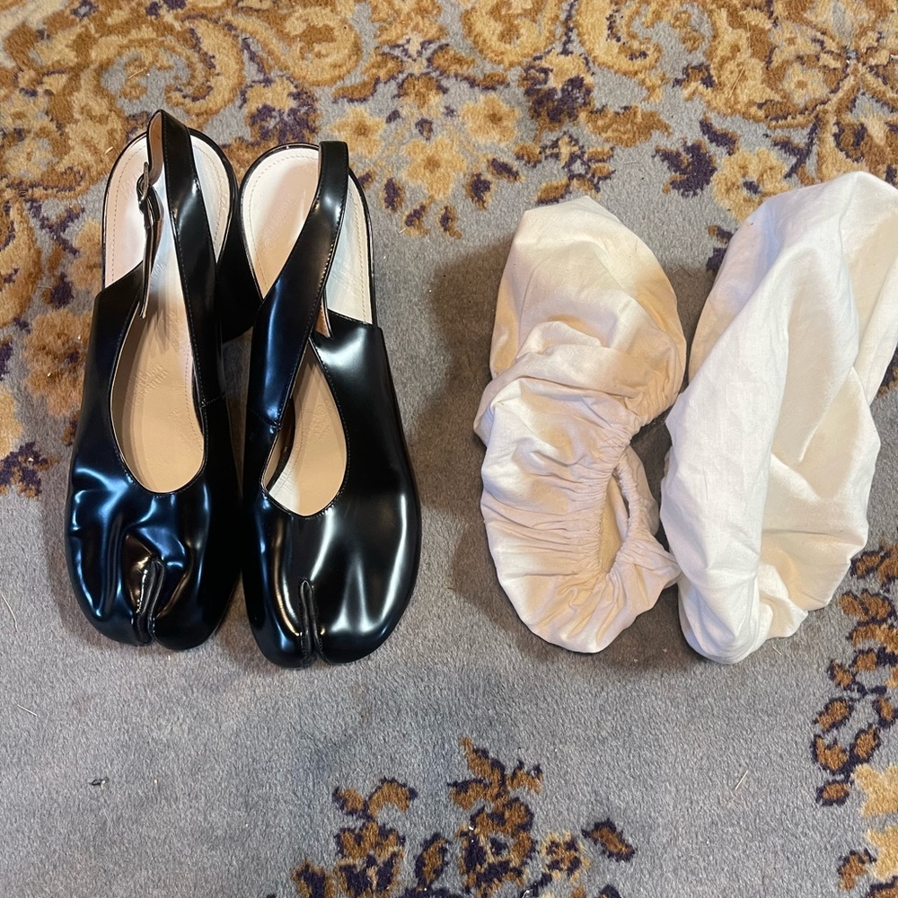 Margiela Tabi Slingback Heel with original dust bags